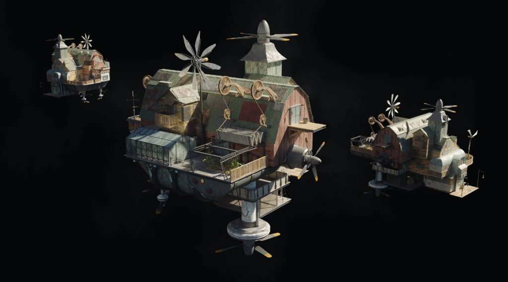 图片[5]-(Kitbash3d模型) 科幻天空之城(Blender/ 材质贴图）-CGart
