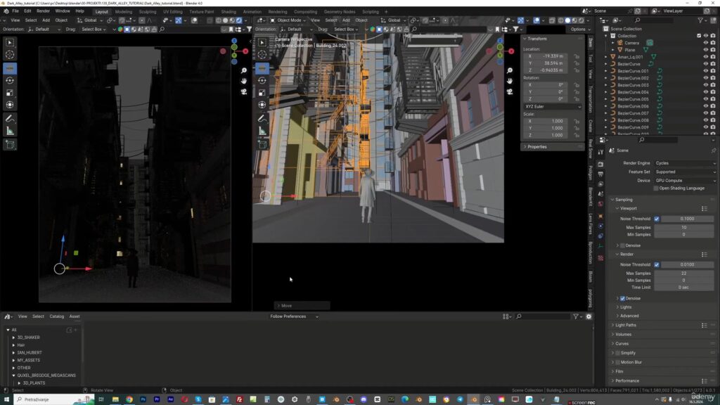 图片[2]-（AI中英文翻译) 街道氛围_完整的 Blender 电影工作流程-CGart