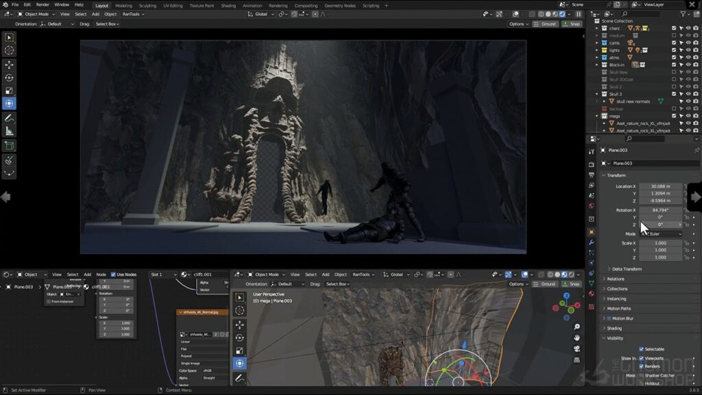图片[7]-（AI中英文翻译) 创建具有情绪和故事的 3D 环境概念_BLENDER、MEDIUM 和 3D-COAT 工作流程-CGart
