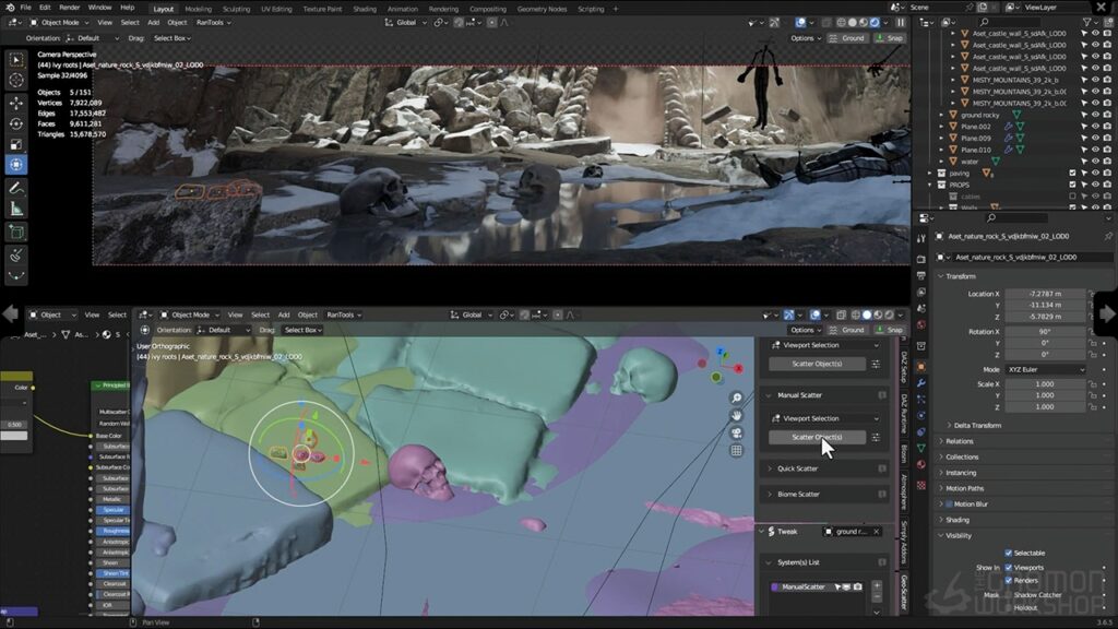 图片[8]-（AI中英文翻译) 创建具有情绪和故事的 3D 环境概念_BLENDER、MEDIUM 和 3D-COAT 工作流程-CGart