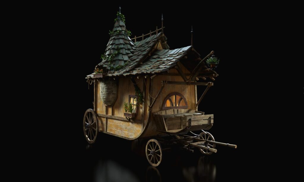 图片[2]-(Kitbash3d模型) 魔法车辆(Blender/ 材质贴图）-CGart