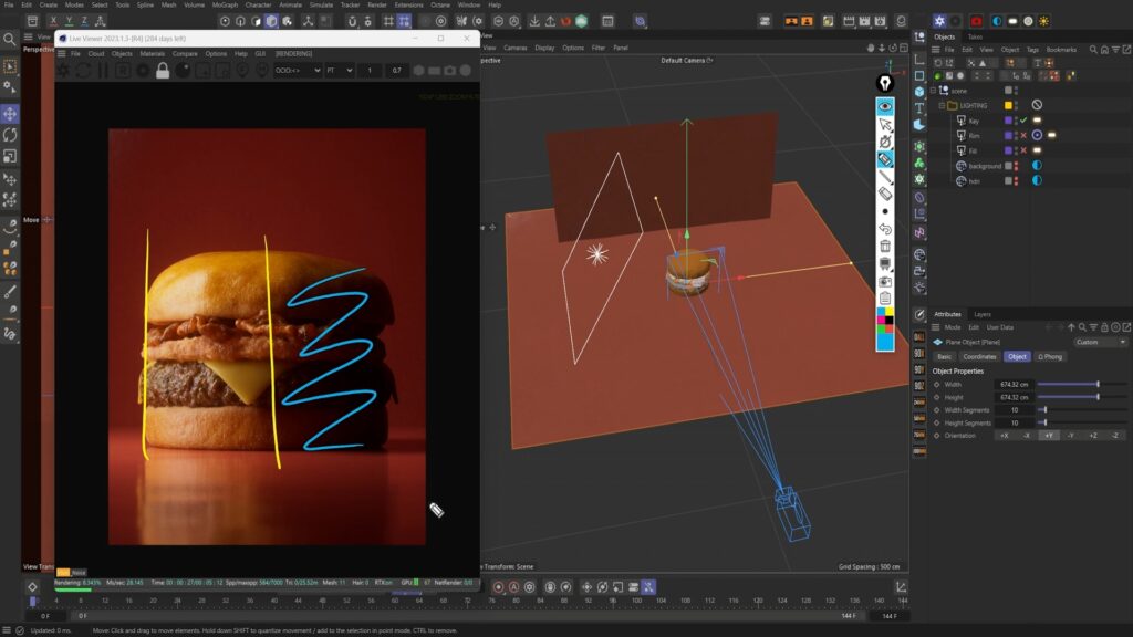 图片[5]-(C4D+Octane汉堡工程)Zbrush实时 CG 汉堡\煎饼雕刻-CGart