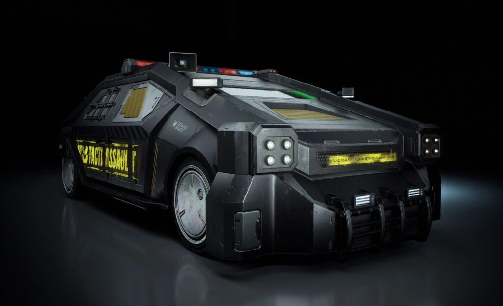图片[5]-(Kitbash3d模型) 赛博朋克车辆(Blender/ 材质贴图）-CGart