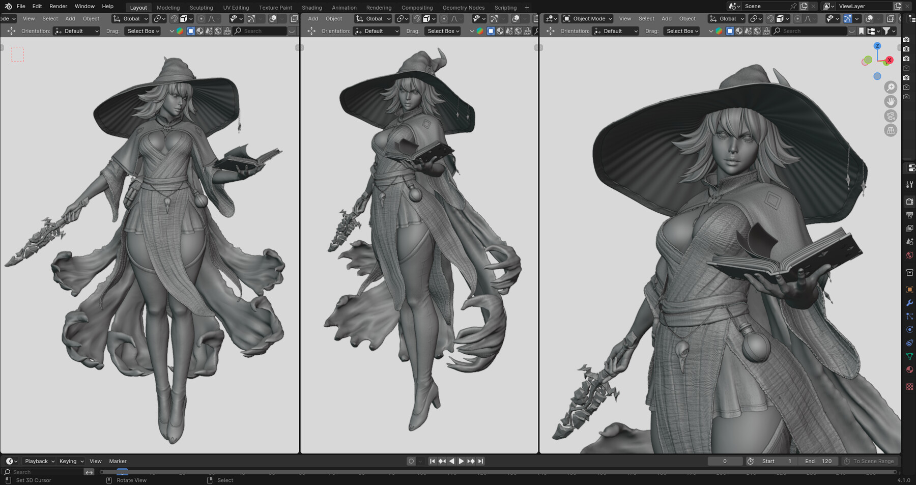 图片[3]-Blender – 巫师角色雕刻全流程-CGart