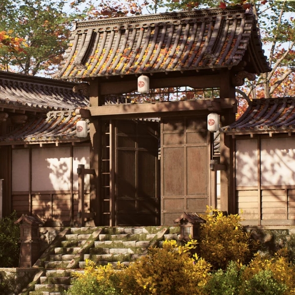 【GPT4 翻译】UE5+MAX+SP+ZBrush 日式建筑场景全流程(带工程文件)-CGart