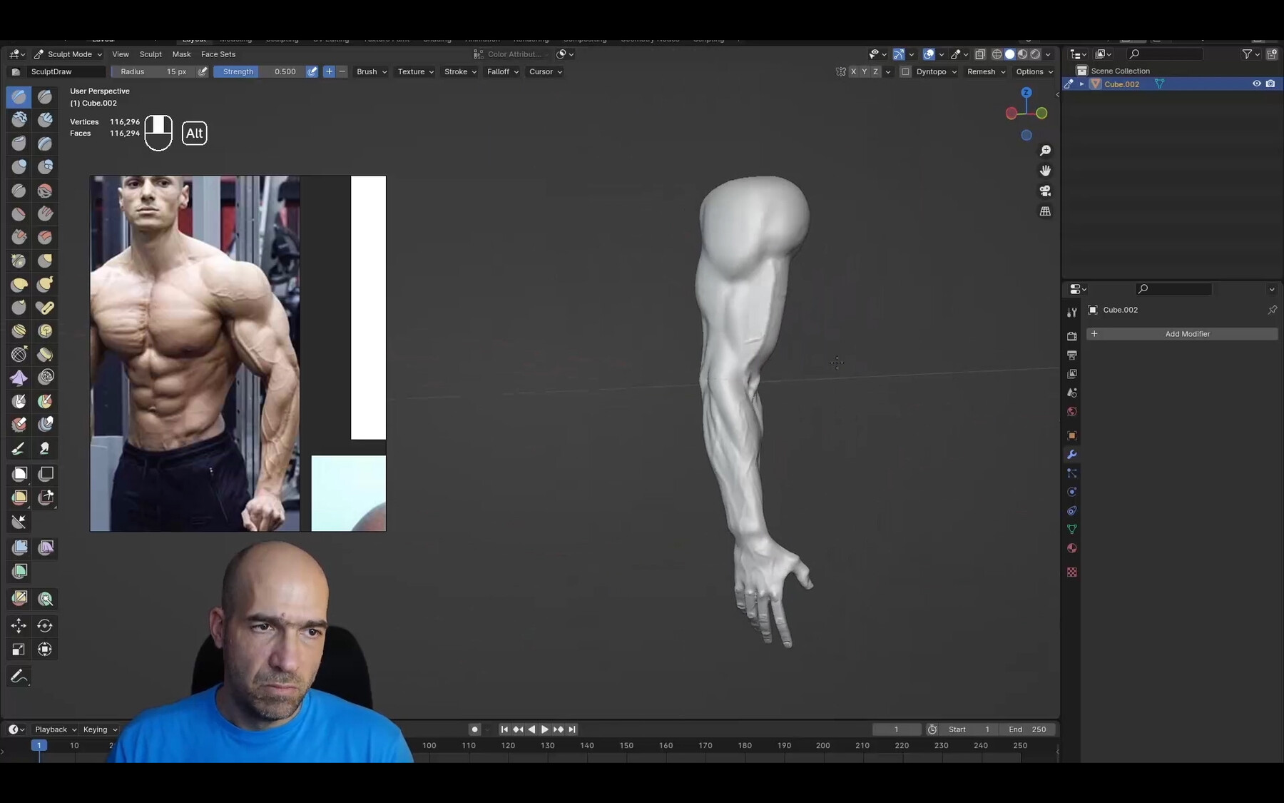 图片[6]-【GPT4 翻译】 Nikolay Naydenov – Blender 手臂和手部解剖练习课程-CGart
