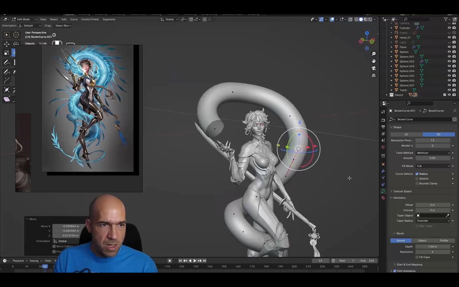 图片[5]-【GPT4 翻译】Blender 中的小龙女课程-CGart